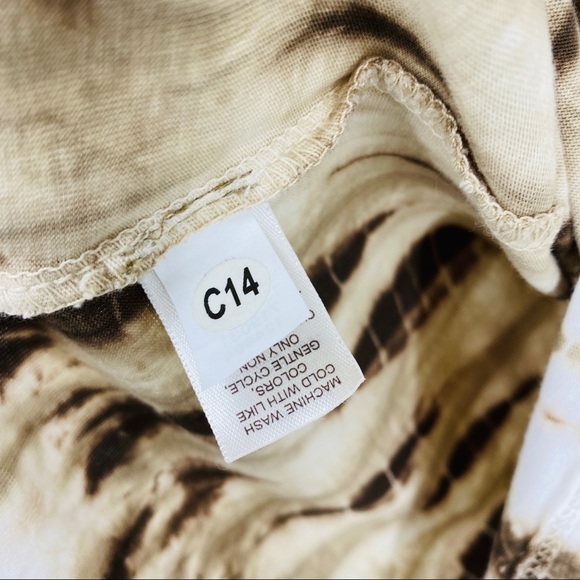 J. Jill Brown/White Tie-dyed Long-sleeve Tee Shirt - Picture 10 of 14